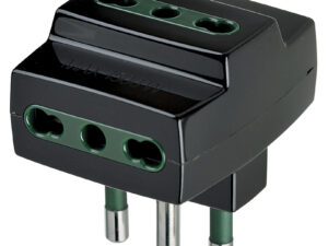 00321 S17 višenamjenski adapter + 3P17/11 utičnice crne boje