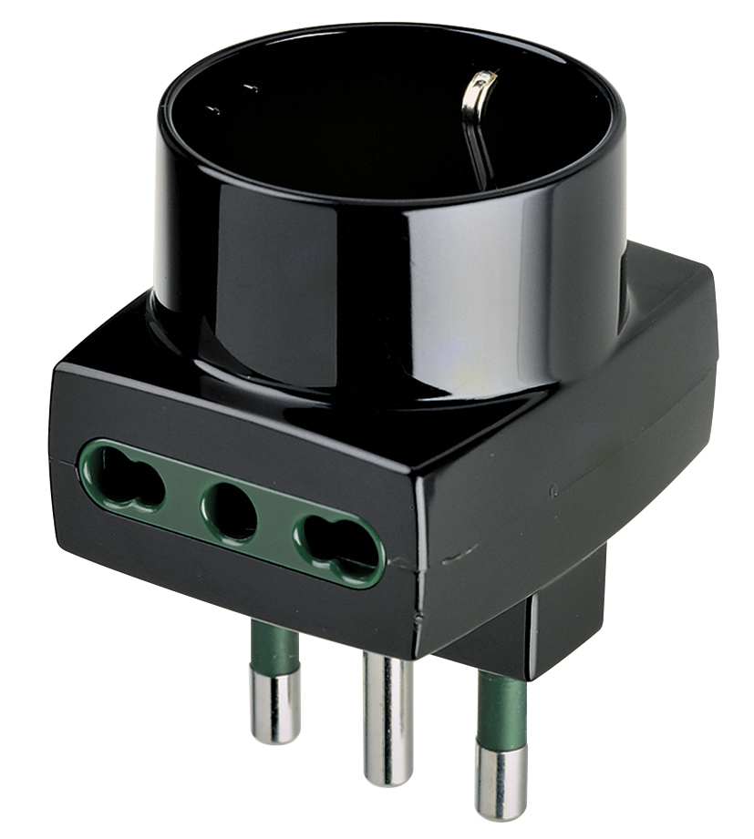00323 S17 višenamjenski adapter + 2P17/11 + P30 izlaz, crni