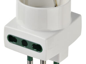 00323.B S17 višenamjenski adapter + 2P17/11 + P30 izlaz. bijeli