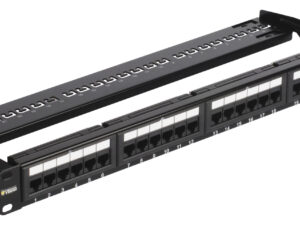 Patch panel - 24 RJ45 Cat5e UTP konektora. 1u