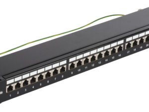 Patch panel - 24 RJ45 Cat5e FTP konektora. 1u