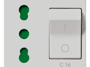 2P+E 16A P17/11 utičnica +C16 CB srebrna