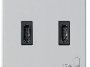 C+C-USB napajalica 15W 3A 5V 2M srebrna
