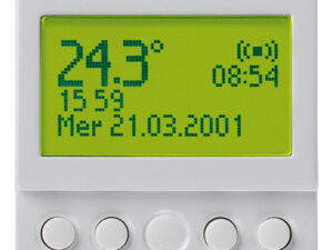 Budilica 120-230V Srebrna