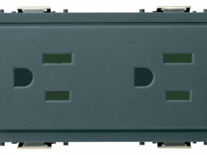 Dvije 2P+E 15A127V USA SICURY utičnice sive boje