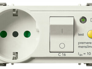 2P+E 16A P30 utičnica+C16 RCBO bijela