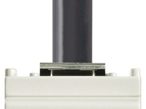 HDMI 2.1b utičnica s 90° kabelom, bijela