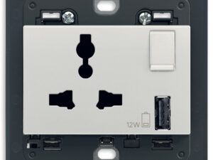 2P+E 13A SICURY utičnica višenamjenska USB A Nex