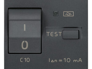 1P+N C10 10mA RCBO siva