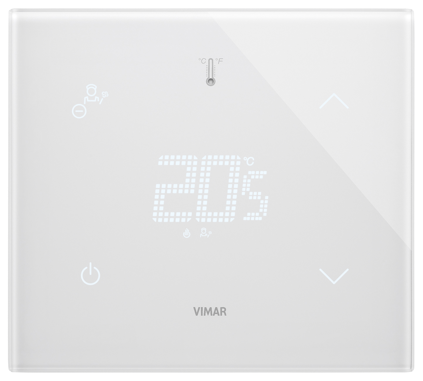KNX termostat HOTEL 2M bijeli dijamant