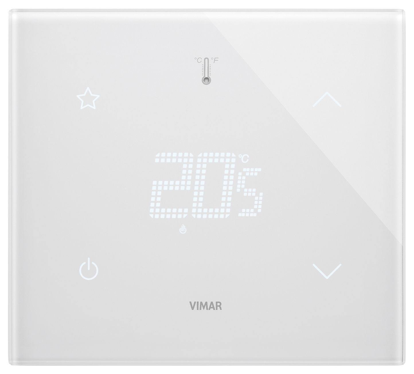 KNX termostat STAR 2M bijeli dijamant