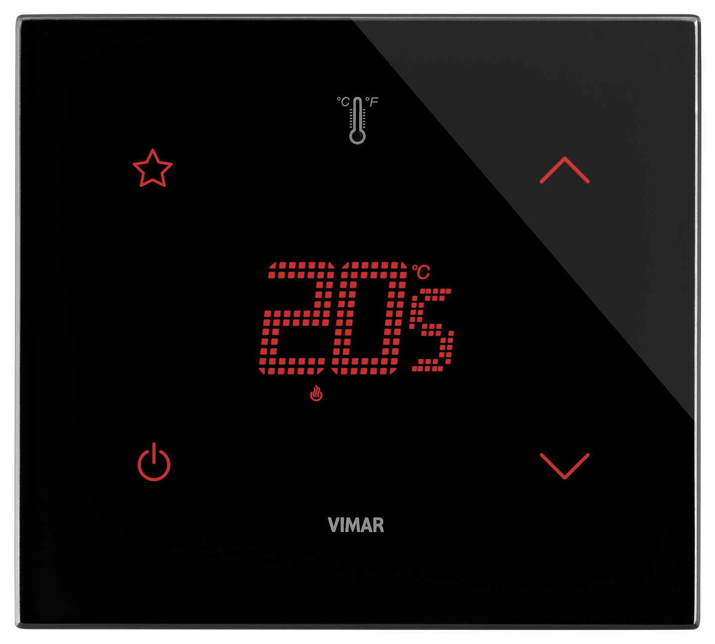 KNX termostat STAR 2M crni dijamant