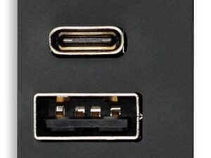 A+C-USB napajalica 5V 3A 15W 1M siva