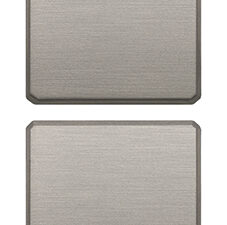 2 gumba, ravna, bez simbola, nikl