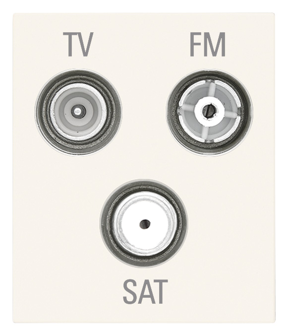 TV-FM-SAT jednokontaktna utičnica s 3 izlaza