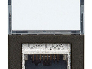RJ45 Cat6A Netsafe FTP utičnica crna