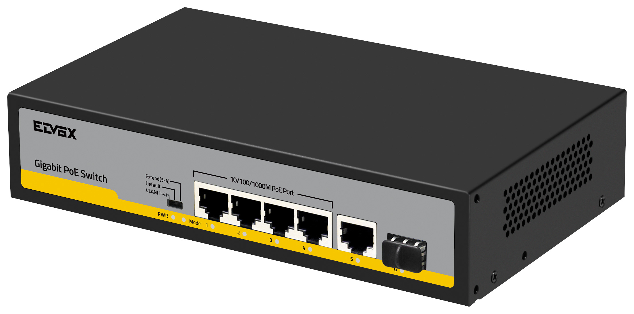 4-portni preklopnik Gbit PoE na 1Uplink 1SFP