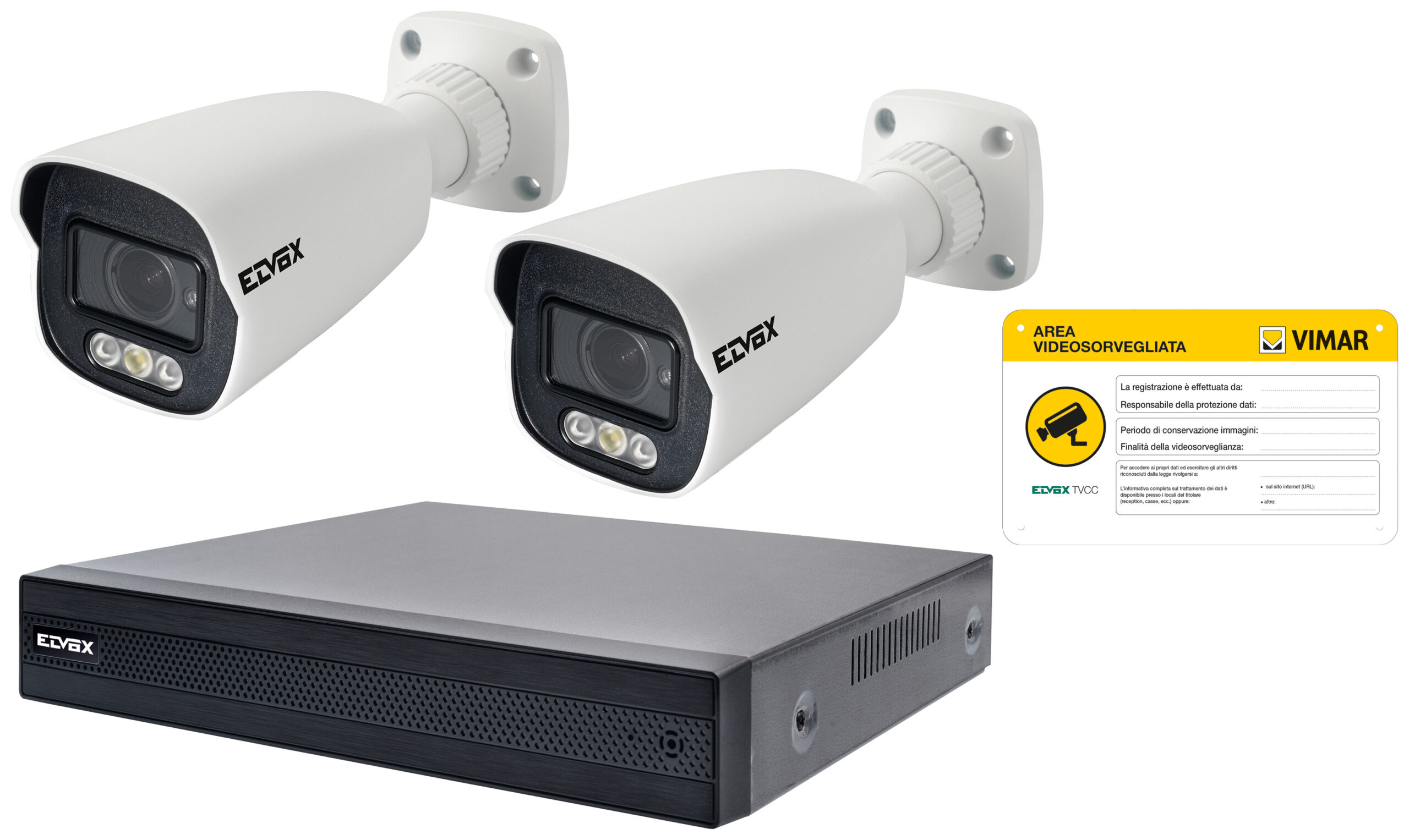 Komplet IP 8CH PoE 4 Mpx VF Color