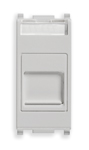 RJ45 Cat6 UTP utičnica + poklopac srebrna