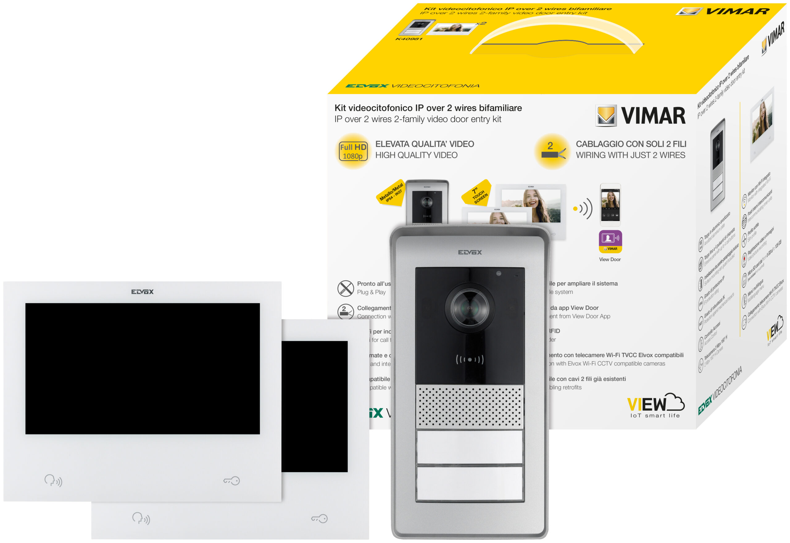 Video komplet - 7 inča TS Wi-Fi 2F IP/2-žični