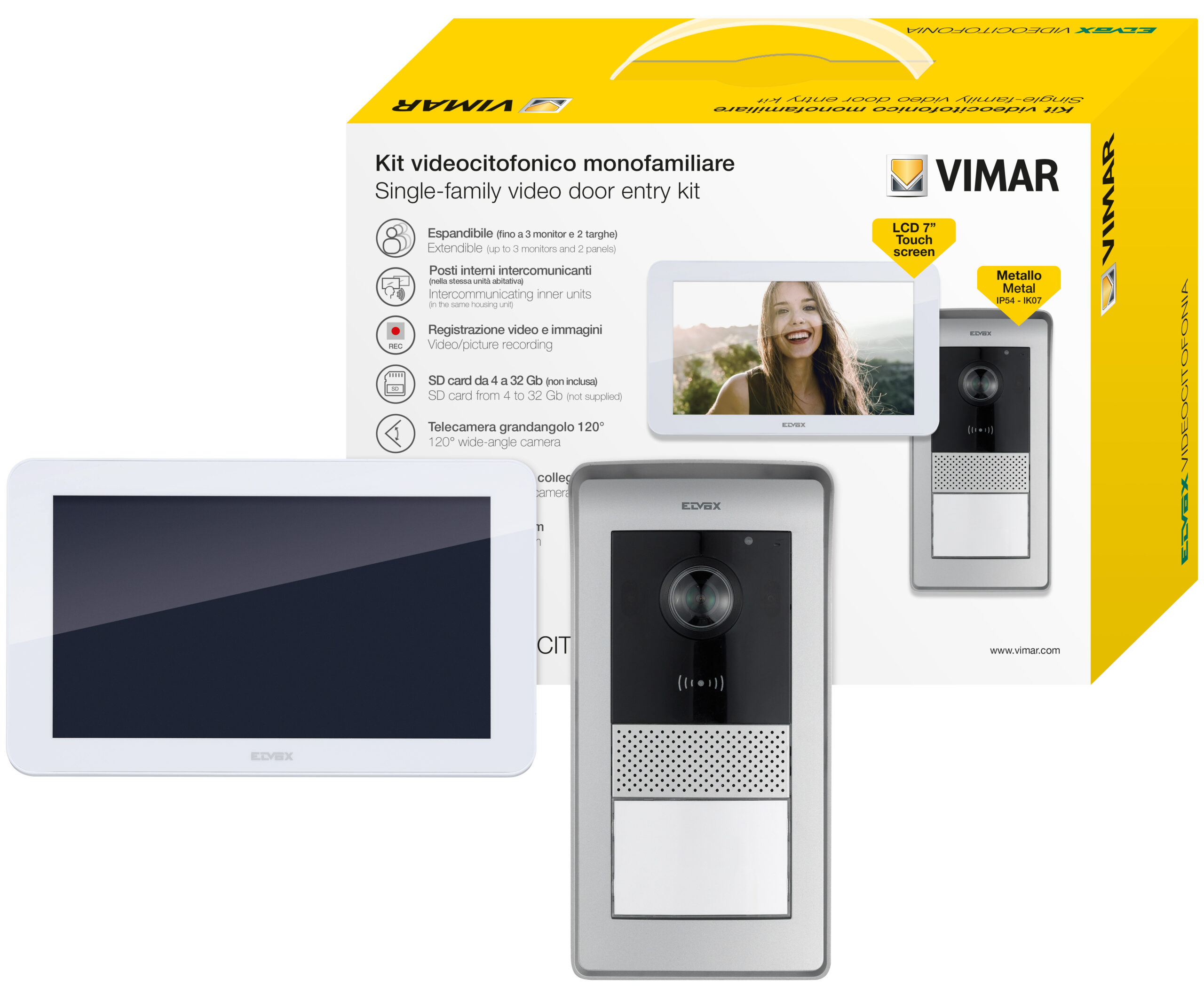 Video komplet 7inTS 1F RFID višestruki utikač