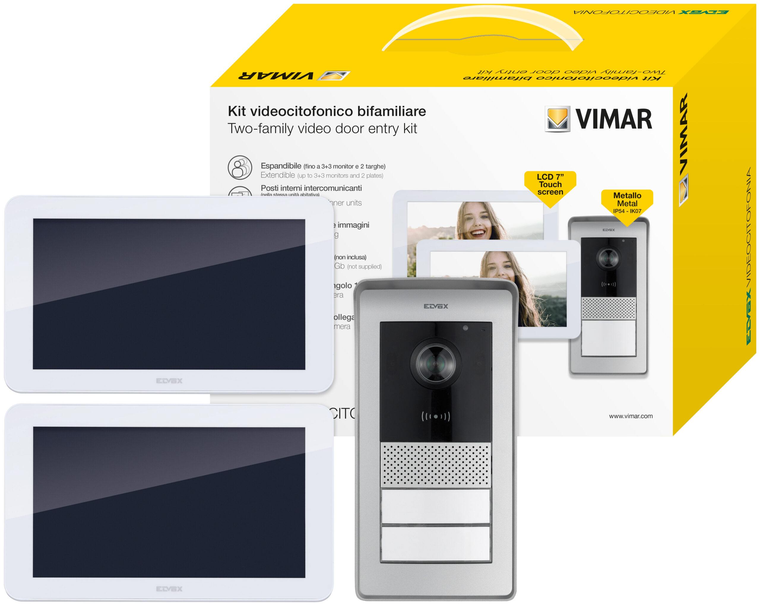 Dvofamilijarni komplet 7 in TS RFID DIN dodatak