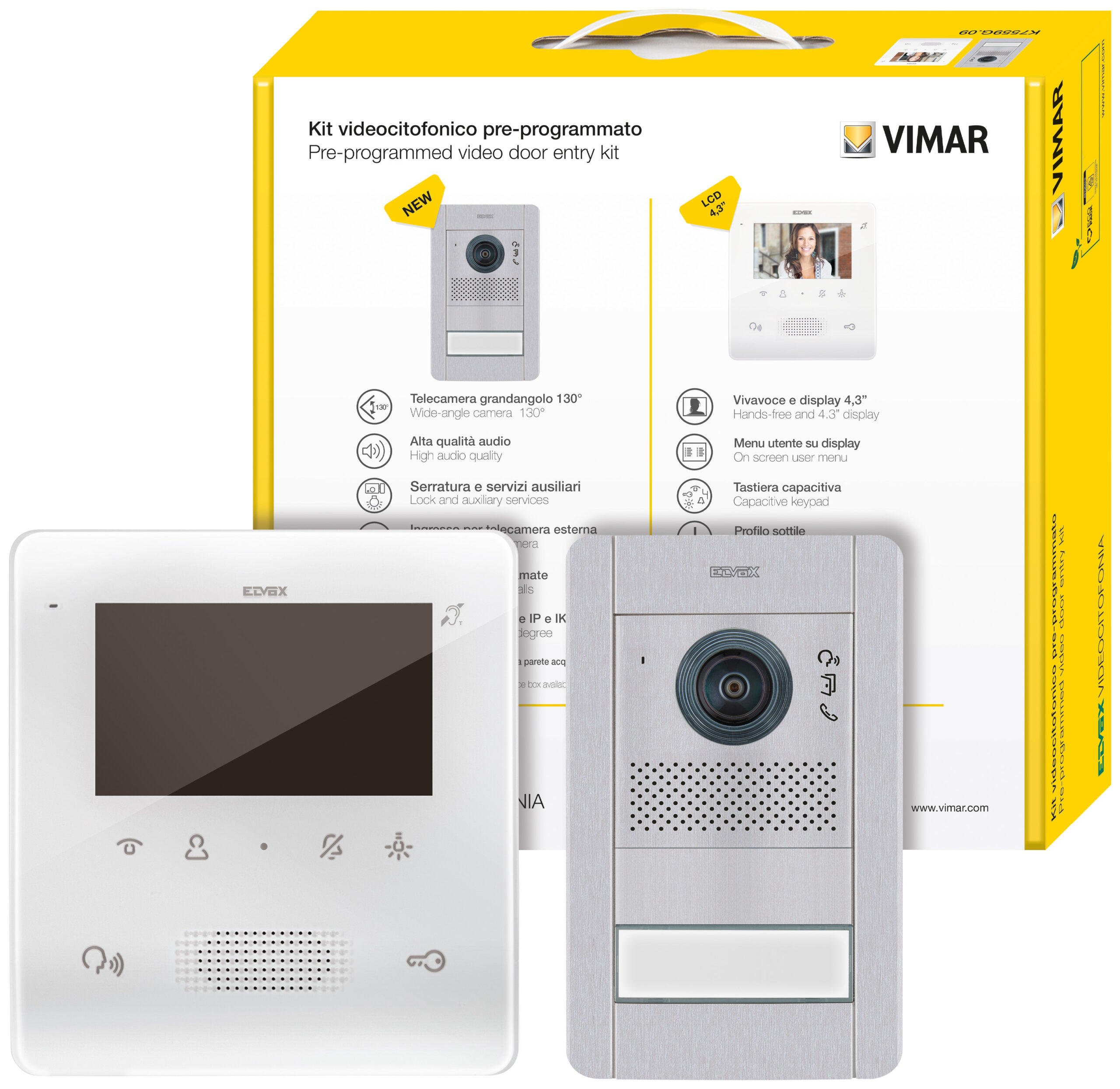 Komplet za video ulaz 1-Obitelj.2F+4,3in Tab+41009