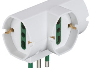 00315.B Vert.S17 adapter + 3 univerzalna izlaza bijela