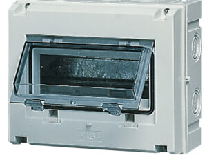 IP55 nadgradna razvodna kutija 8M+vrata siva